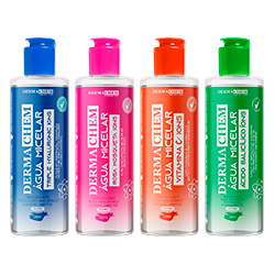 Logo micelar water, dermatogically tested, cleaning